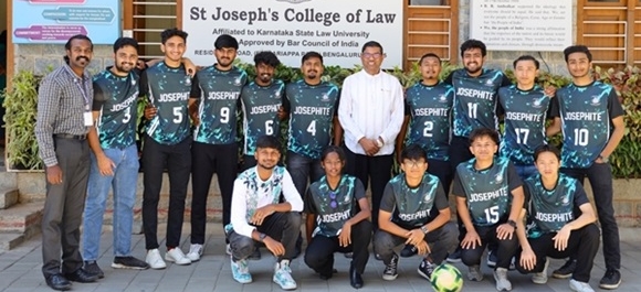 Report on Karnataka state law university’s inter-collegiate FOOTBALL tournament